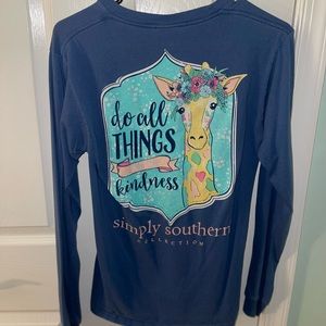 Simply Southern Long-Sleeve Giraffe Shirt